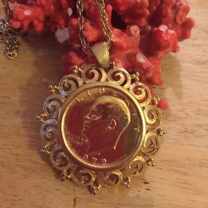 1972 Dollar coin necklace